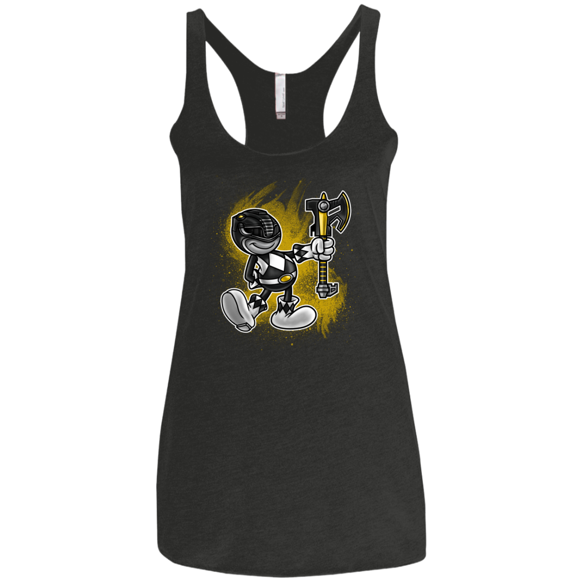 Black Ranger Artwork Women's Triblend Racerback Tank