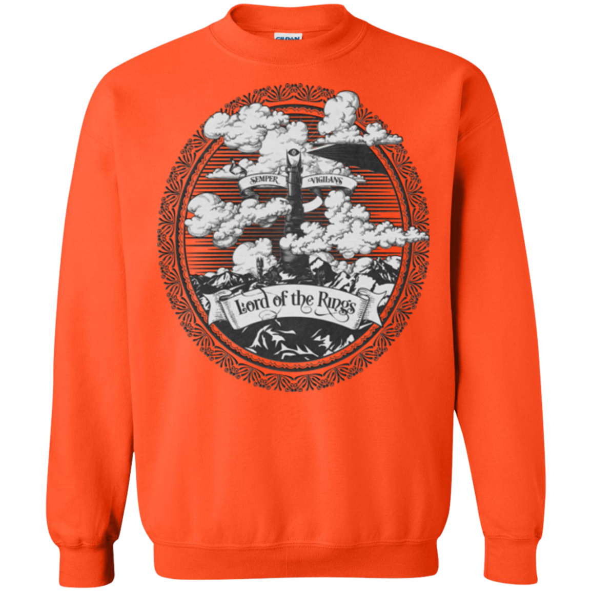Vintage Mordor Tower Crewneck Sweatshirt