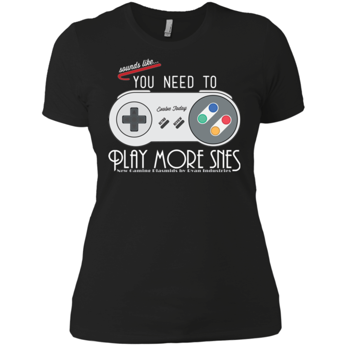 Evolve Today! Play More SNES Women's Premium T-Shirt