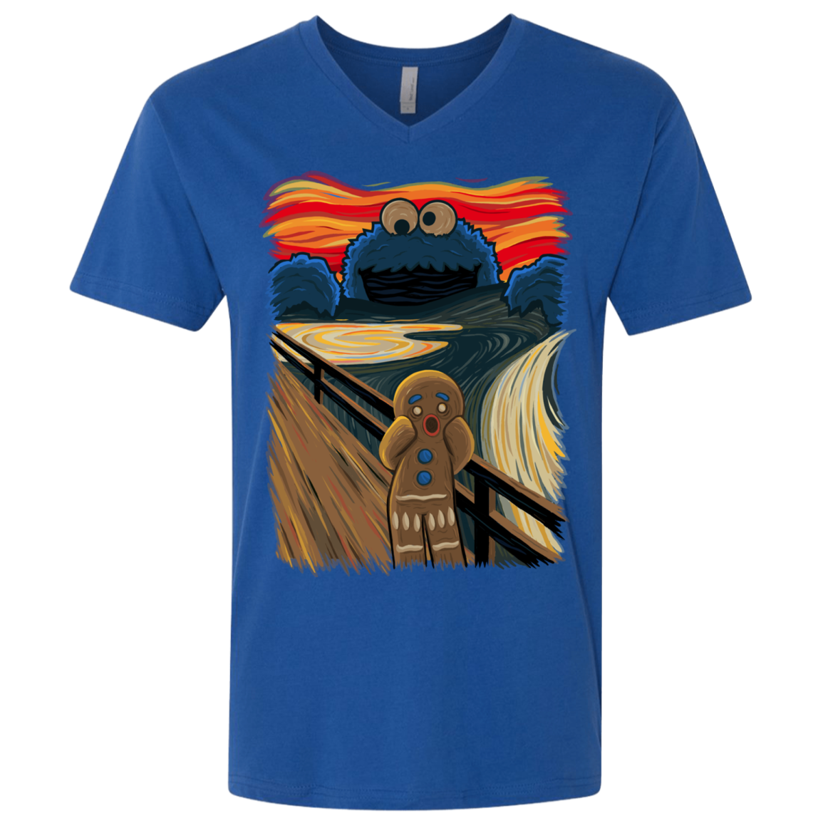 The Cookie Muncher Men's Premium V-Neck