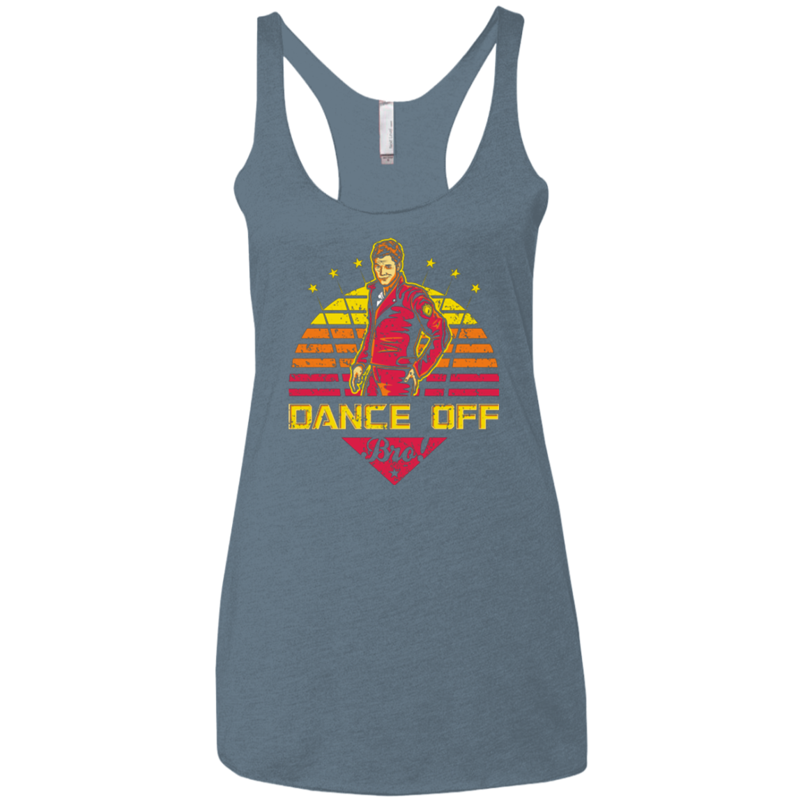 Dance Off Bro Women's Triblend Racerback Tank