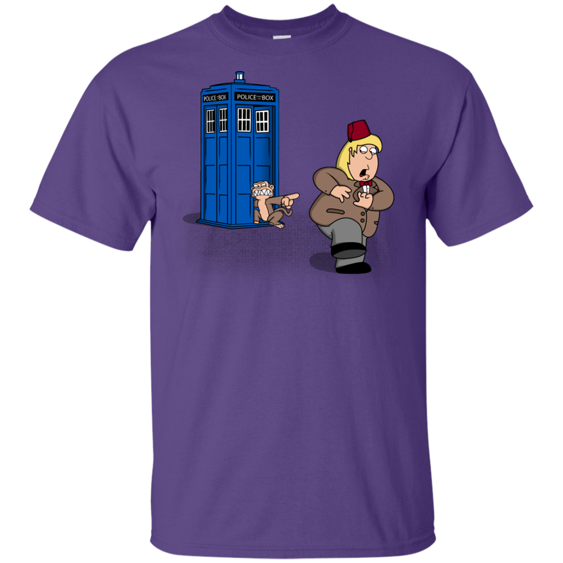 The Tardis Monkey Youth T-Shirt