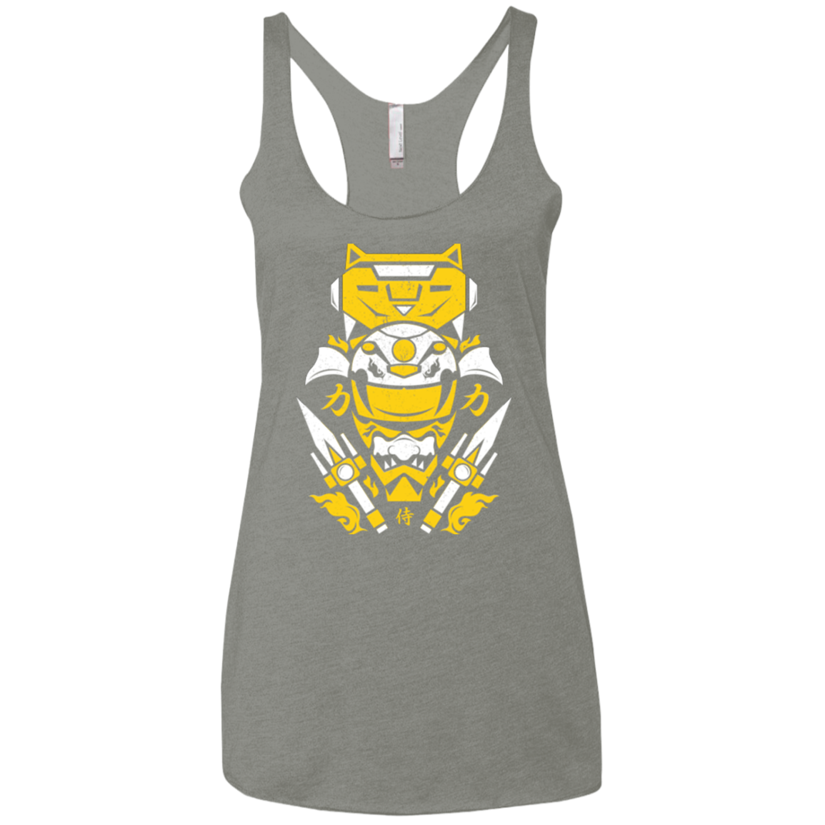 Yellow Ranger Women's Triblend Racerback Tank
