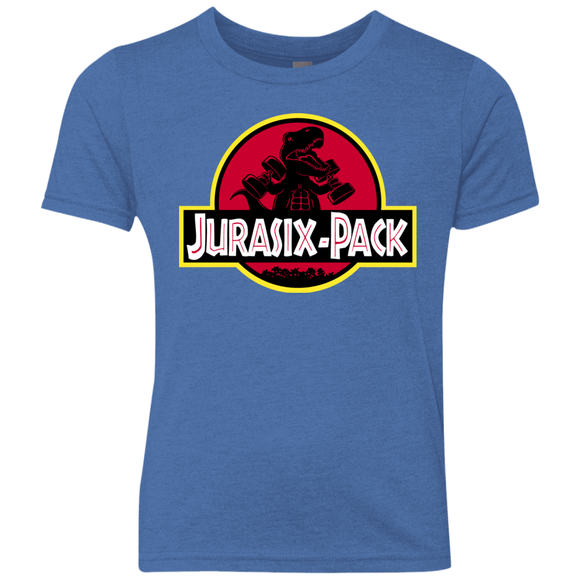 T-Shirts Vintage Royal / YXS Jurasix-Pack Youth Triblend T-Shirt