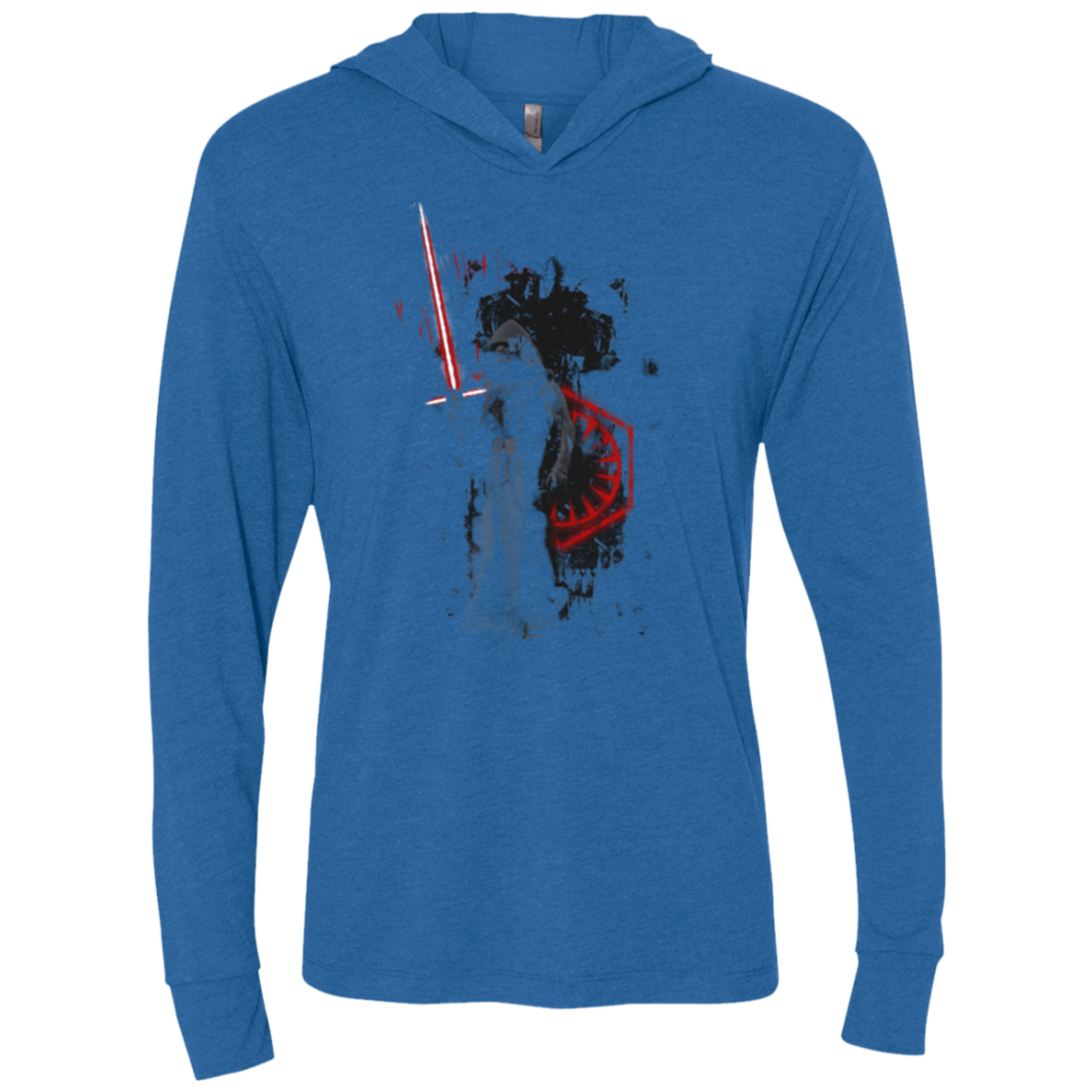 Darkness Triblend Long Sleeve Hoodie Tee