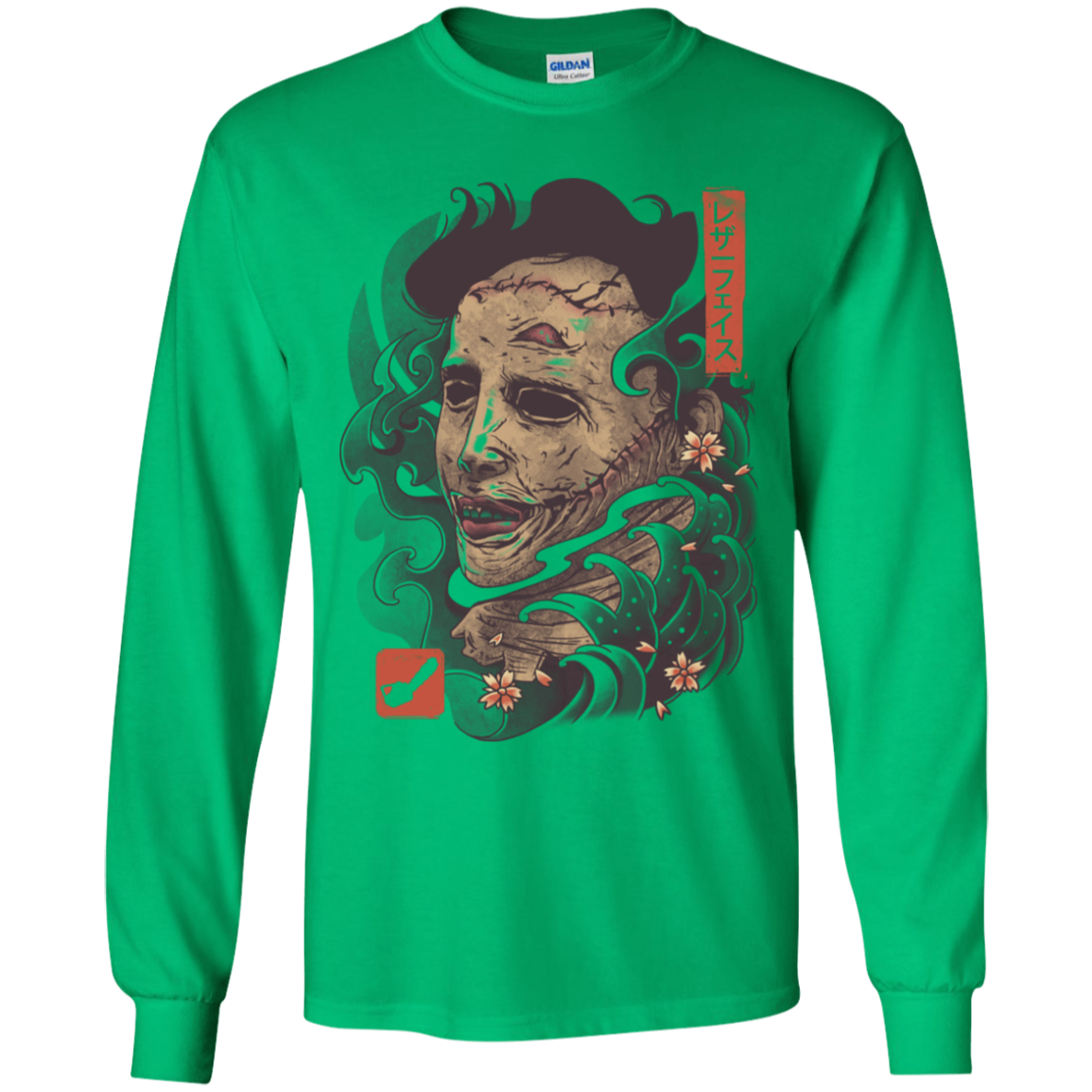 Oni Leather Mask Youth Long Sleeve T-Shirt