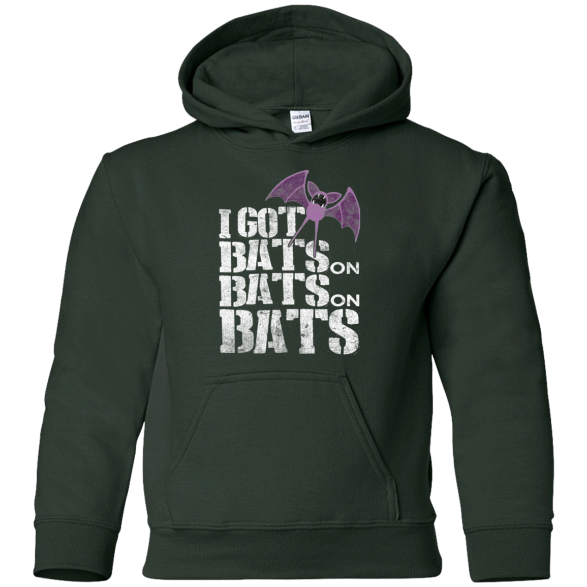 Bats on Bats on Bats Youth Hoodie