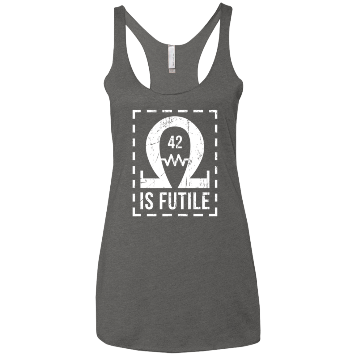 Resistance is Futile Women's Triblend Racerback Tank