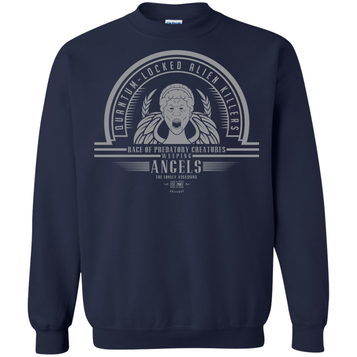 Who Villains Weeping Angels Crewneck Sweatshirt