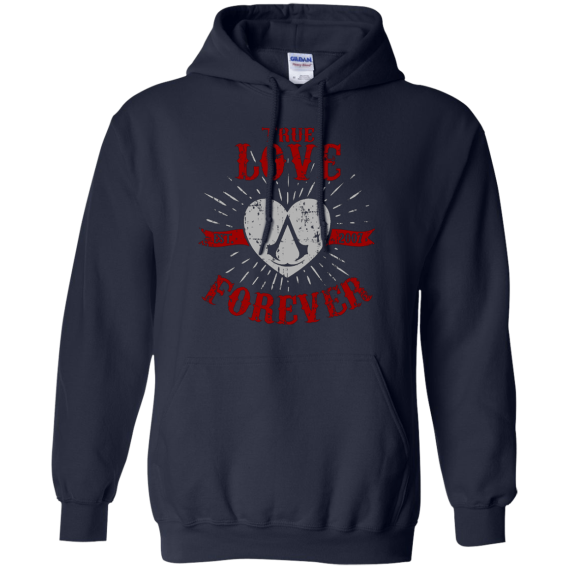 True Love Forever Assasin Pullover Hoodie