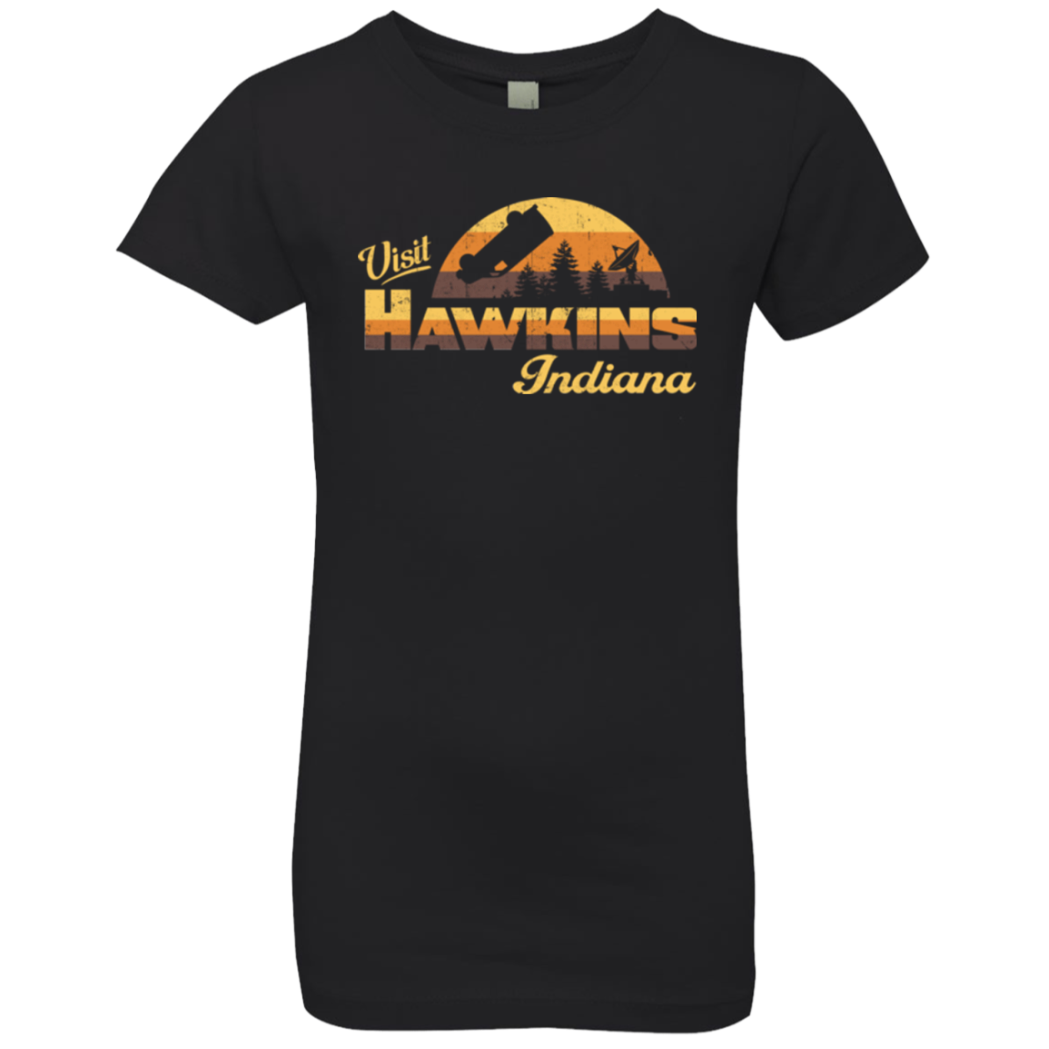 Visit Hawkins Girls Premium T-Shirt