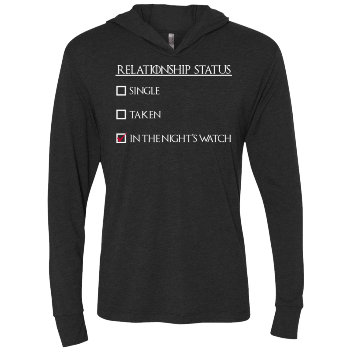 Night watchs Triblend Long Sleeve Hoodie Tee