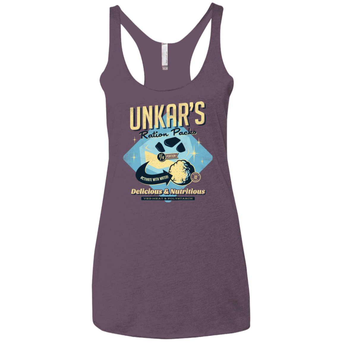 Unkars Ration Packs Women's Triblend Racerback Tank