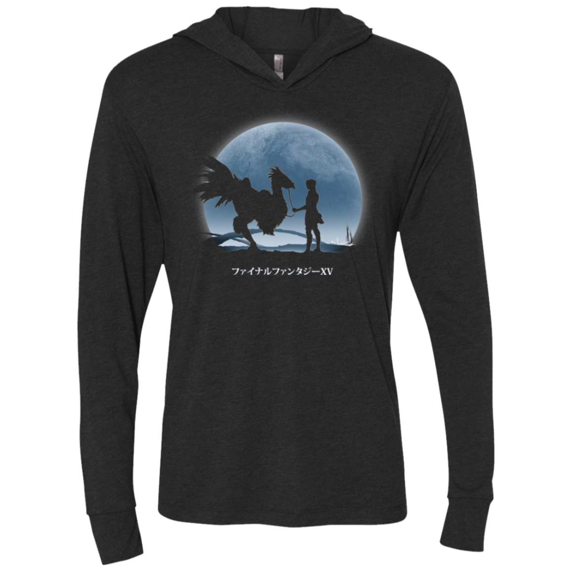 Duscae at Night Triblend Long Sleeve Hoodie Tee