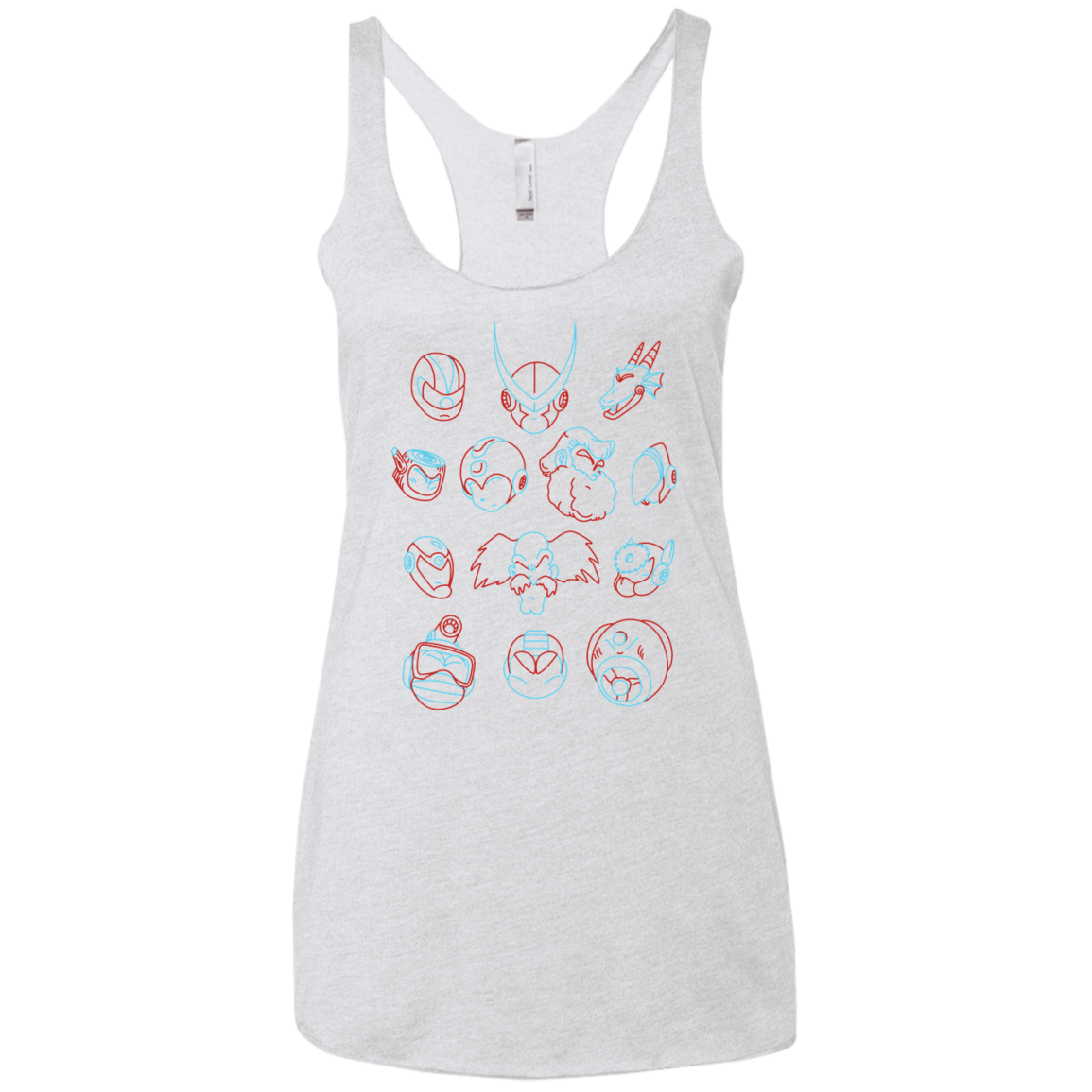 MEGA HEADS 2 Women's Triblend Racerback Tank