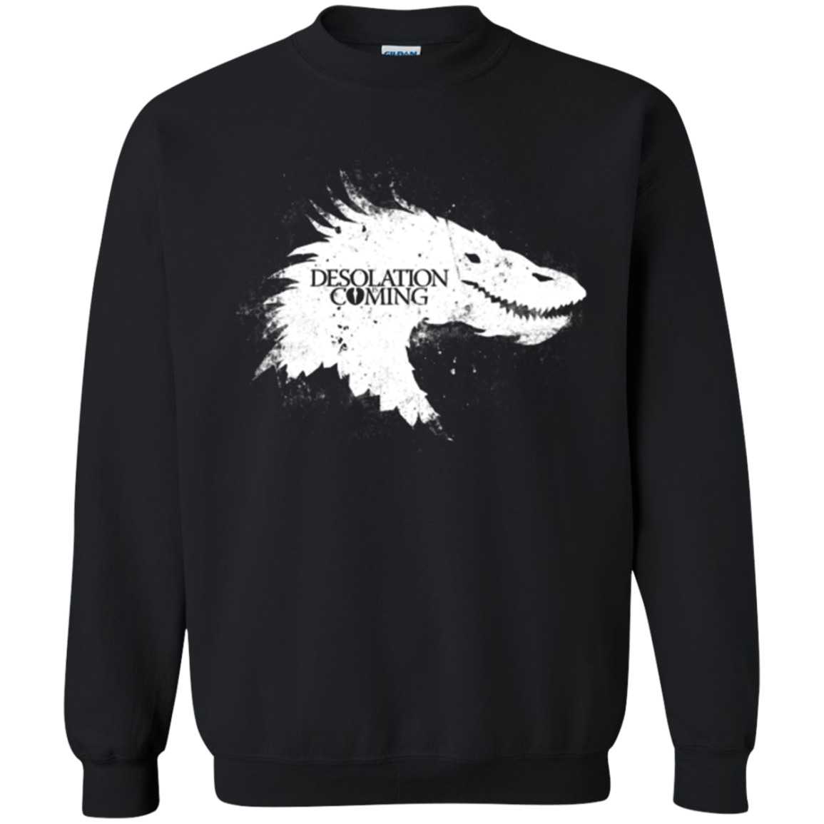 Desolation is Coming white Crewneck Sweatshirt