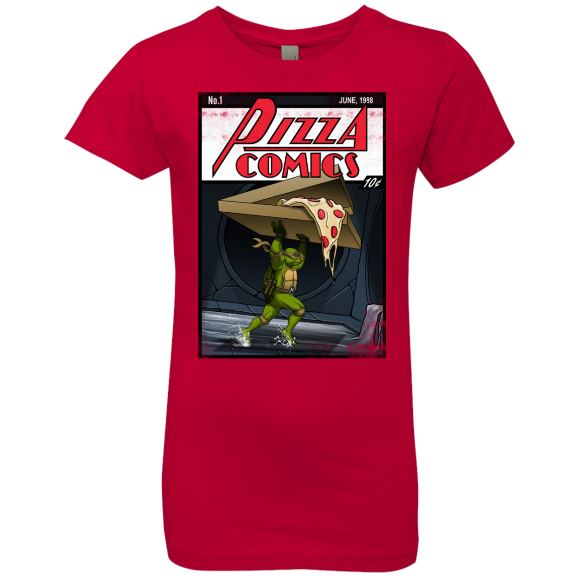 Pizza Comics Girls Premium T-Shirt