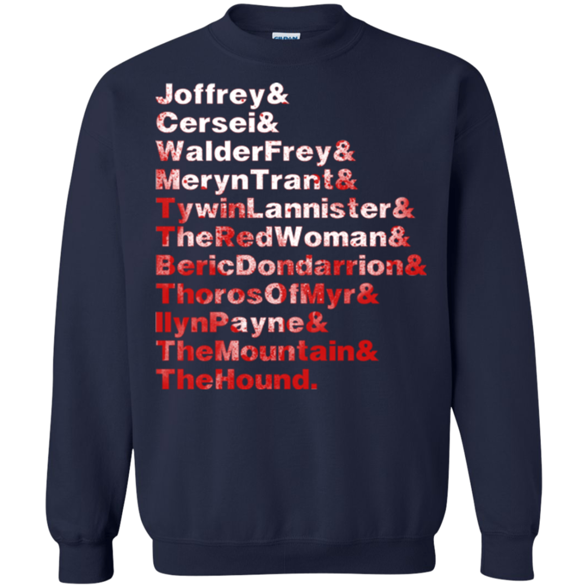 Aryas Kill List Crewneck Sweatshirt