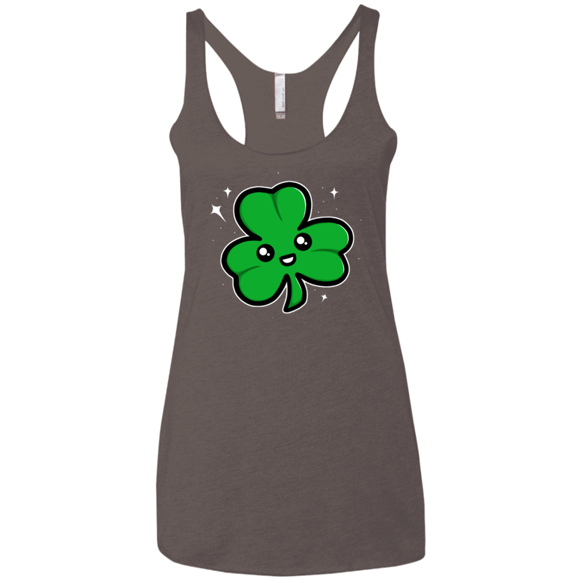 Super Cute Shamrock Women's Triblend Racerback Tank