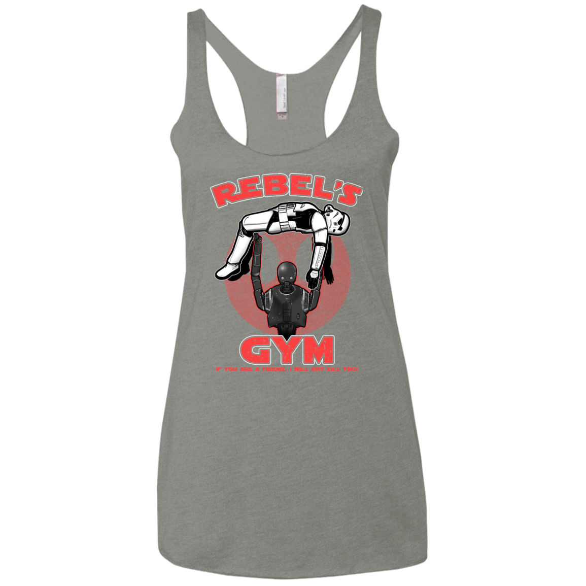 Rebel's Gym Women's Triblend Racerback Tank