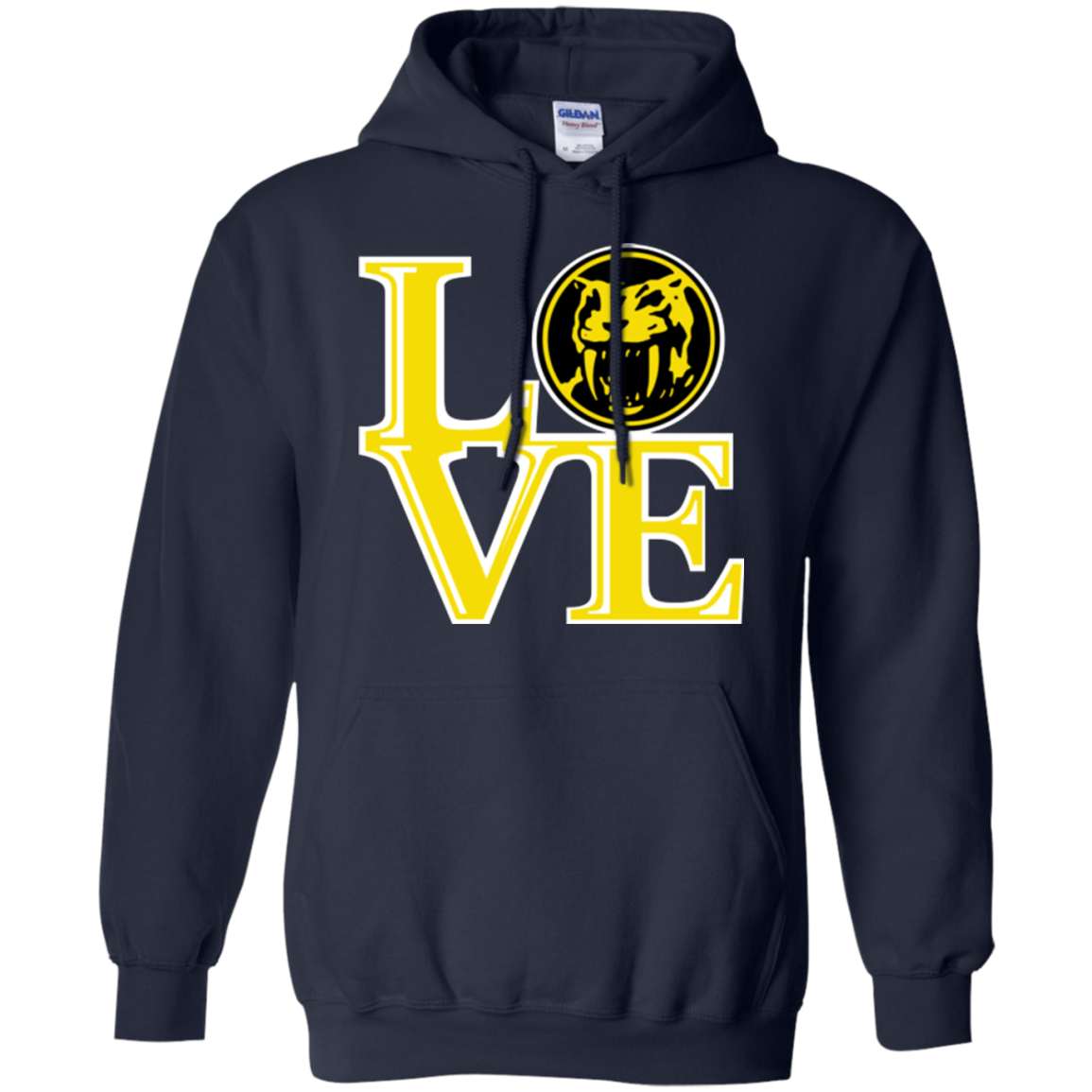 Yellow Ranger LOVE Pullover Hoodie