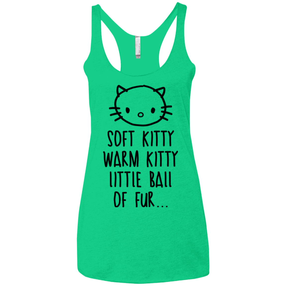 Weird Kitty Women's Triblend Racerback Tank