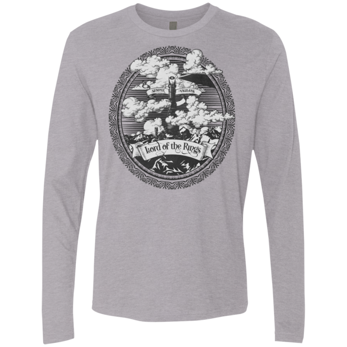 Vintage Mordor Tower Men's Premium Long Sleeve