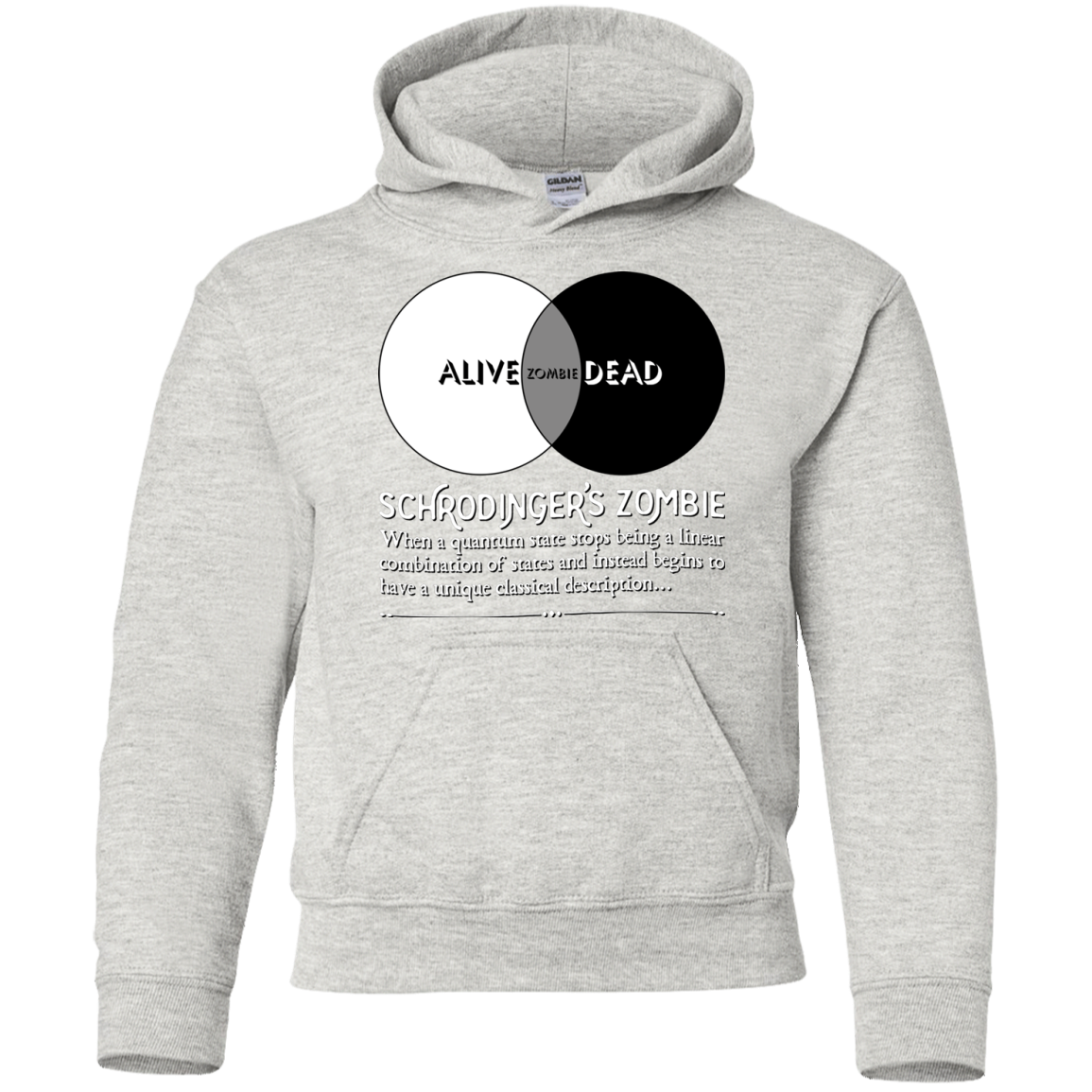 Schrödinger's Zombie Youth Hoodie
