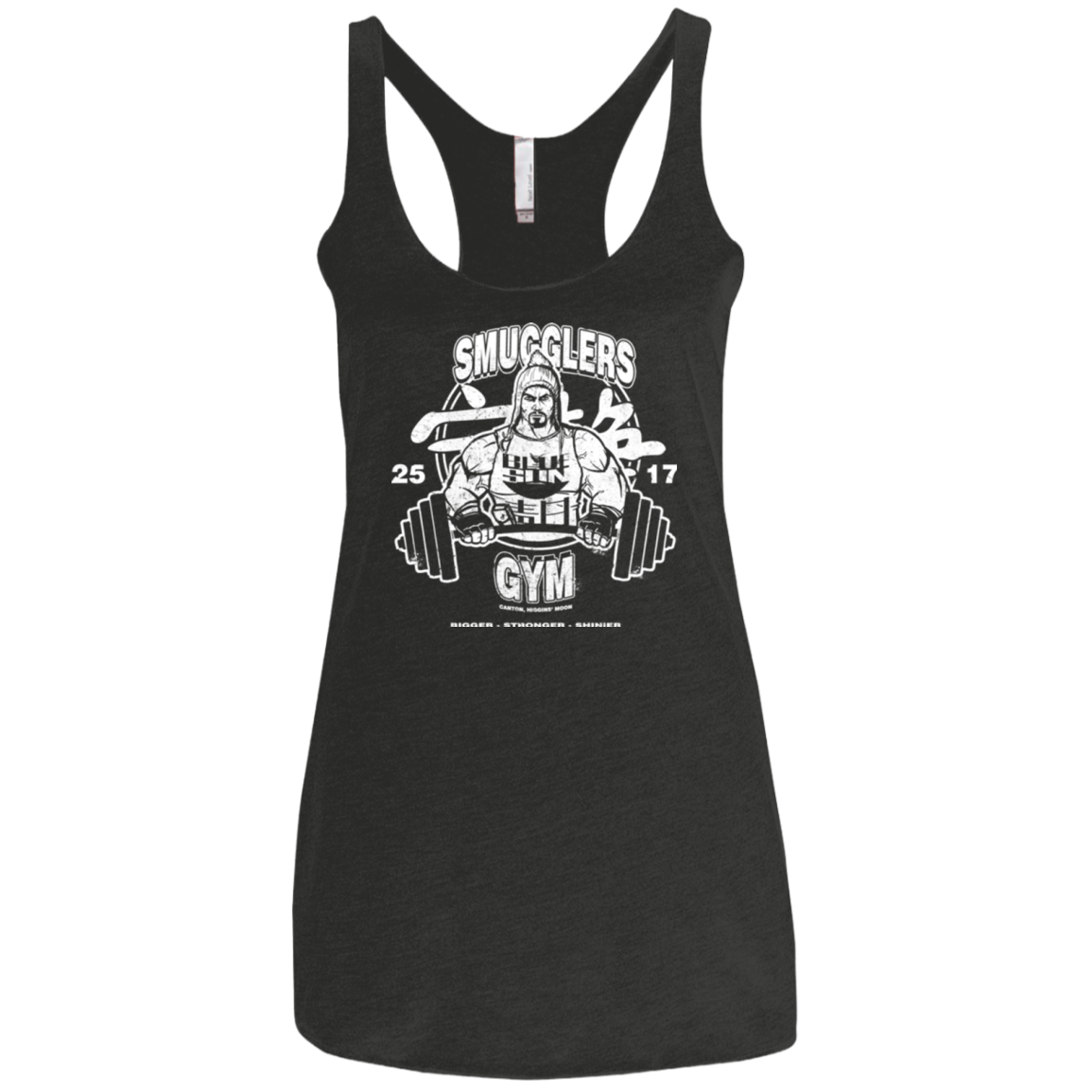 Smugglers Gym Women's Triblend Racerback Tank