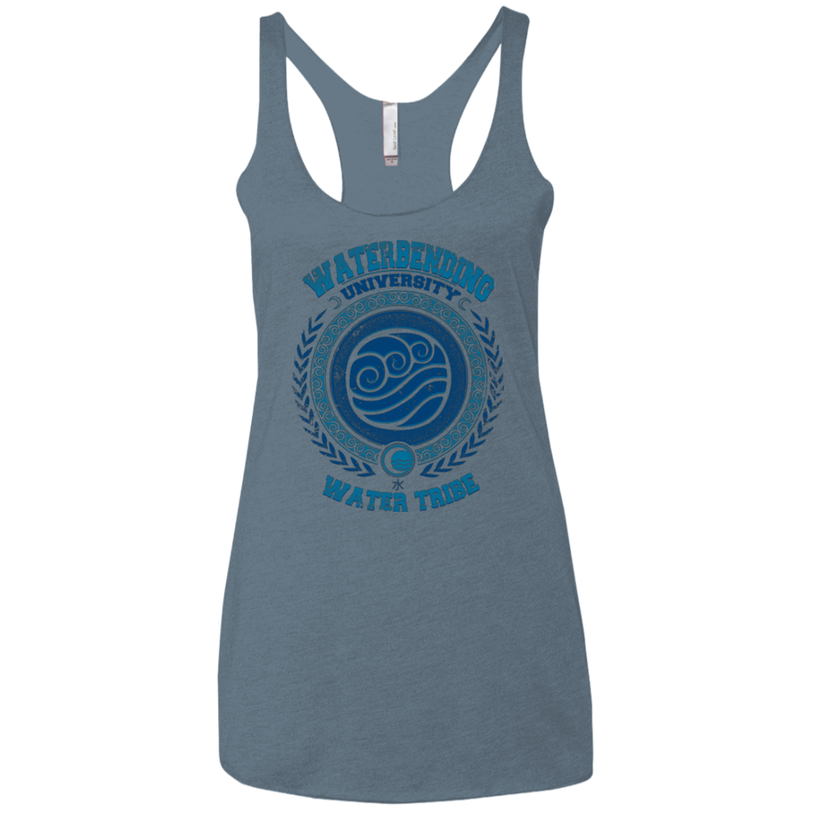 Waterbending University Women's Triblend Racerback Tank