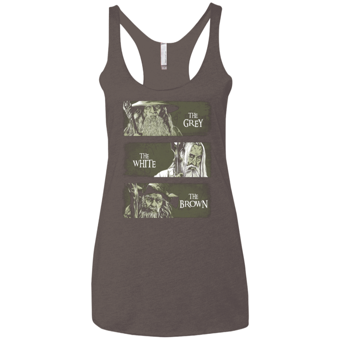 Wizards of Middle Earth Women's Triblend Racerback Tank