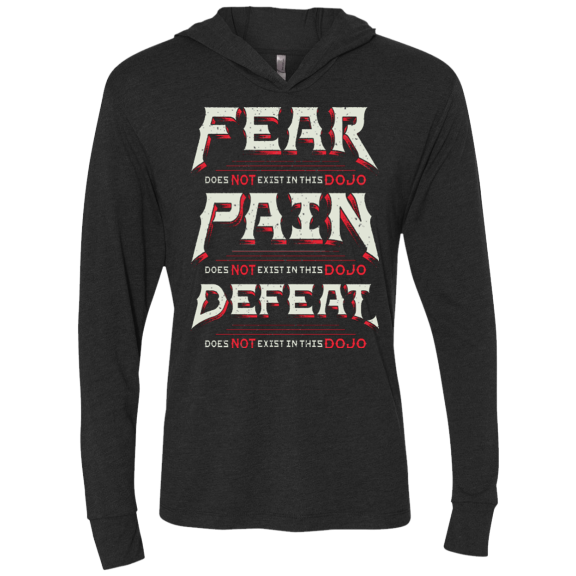 DOES NOT EXIST Triblend Long Sleeve Hoodie Tee