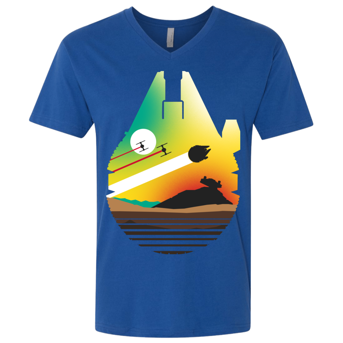 Escape from Desert Planet Men's Premium V-Neck