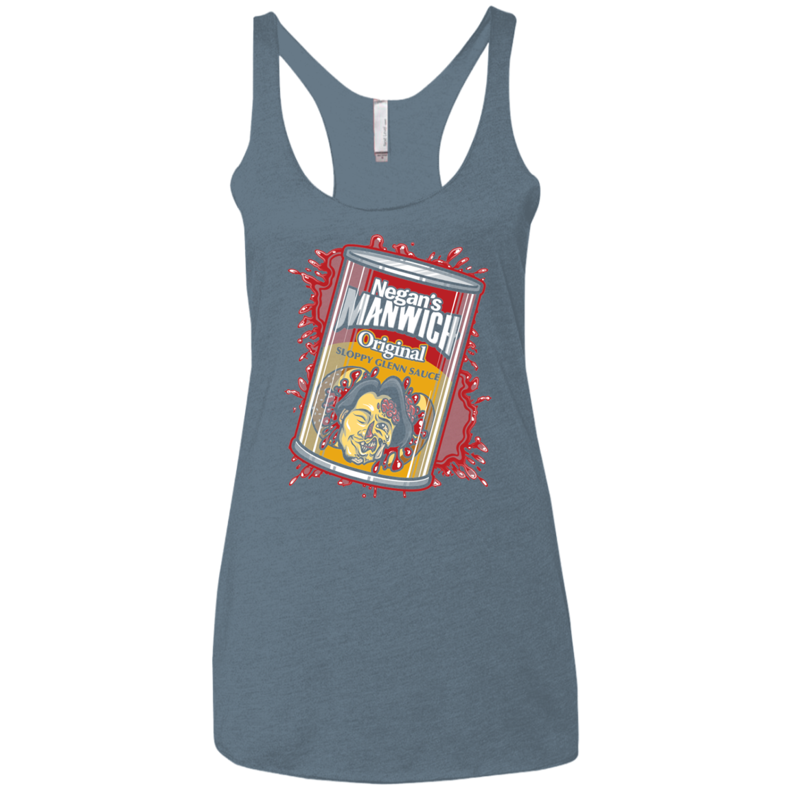 Negans Manwich Women's Triblend Racerback Tank
