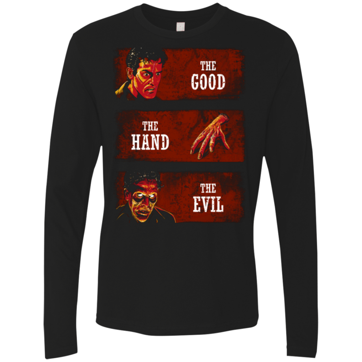 The Good the Hand and the Evil Men's Premium Long Sleeve