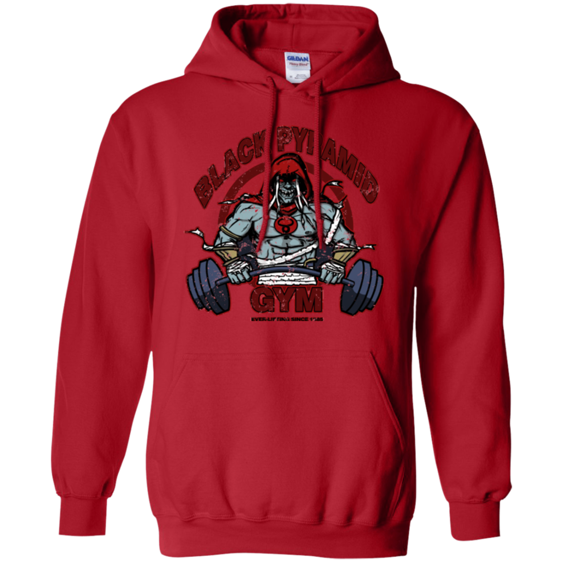 Black Pyramid Gym Pullover Hoodie