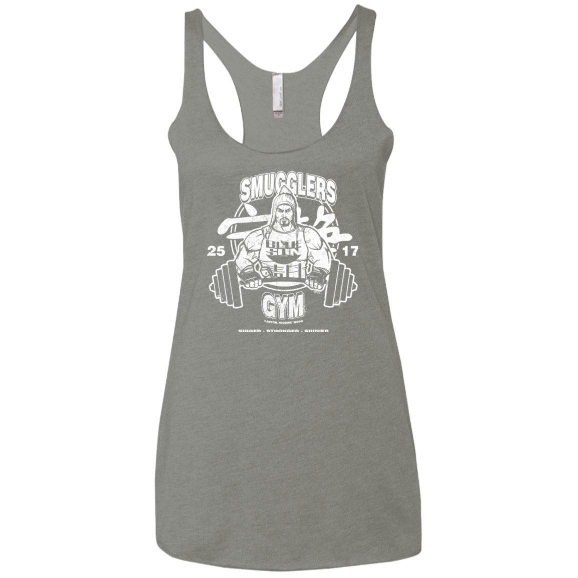 Smugglers Gym Women's Triblend Racerback Tank