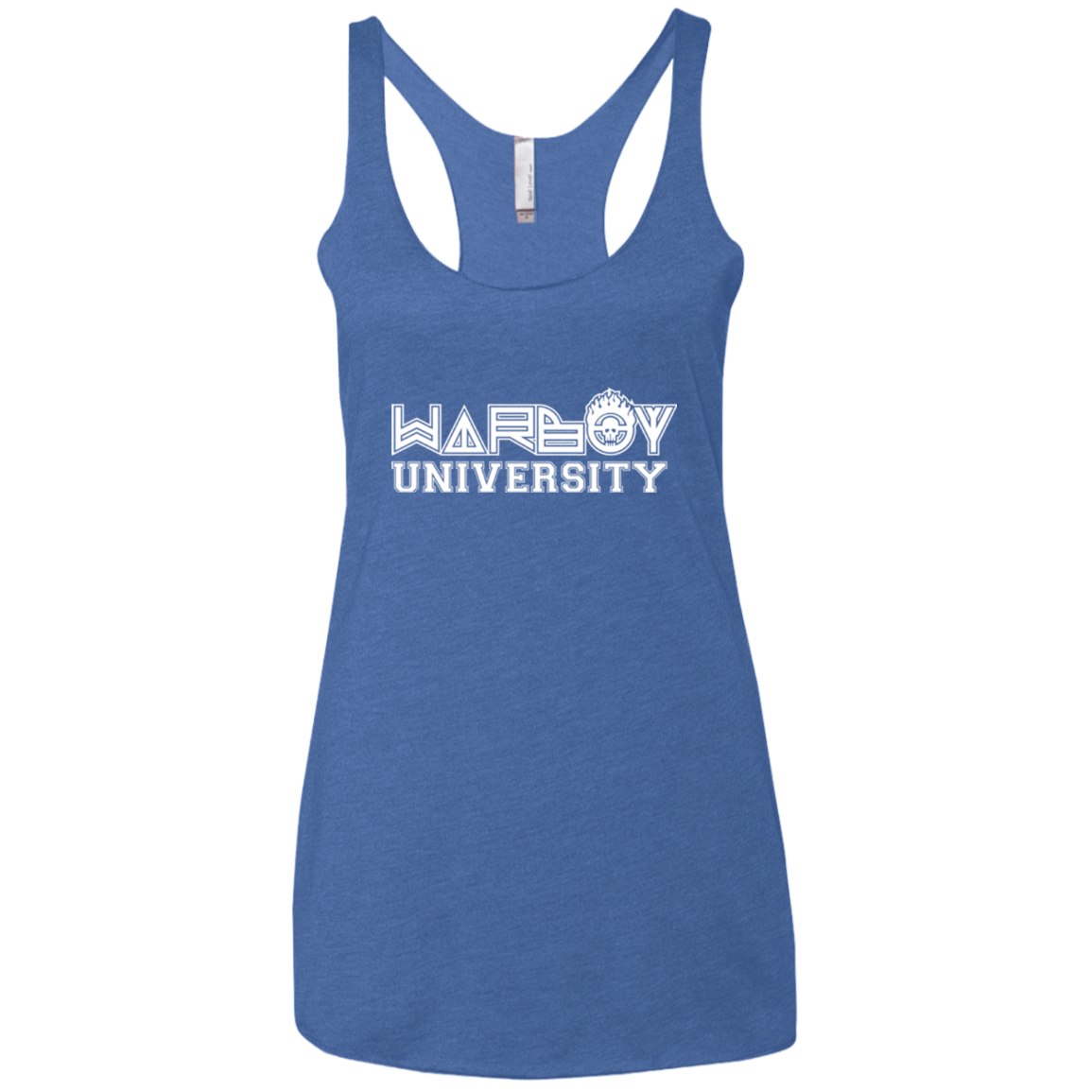 Warboy University Women's Triblend Racerback Tank