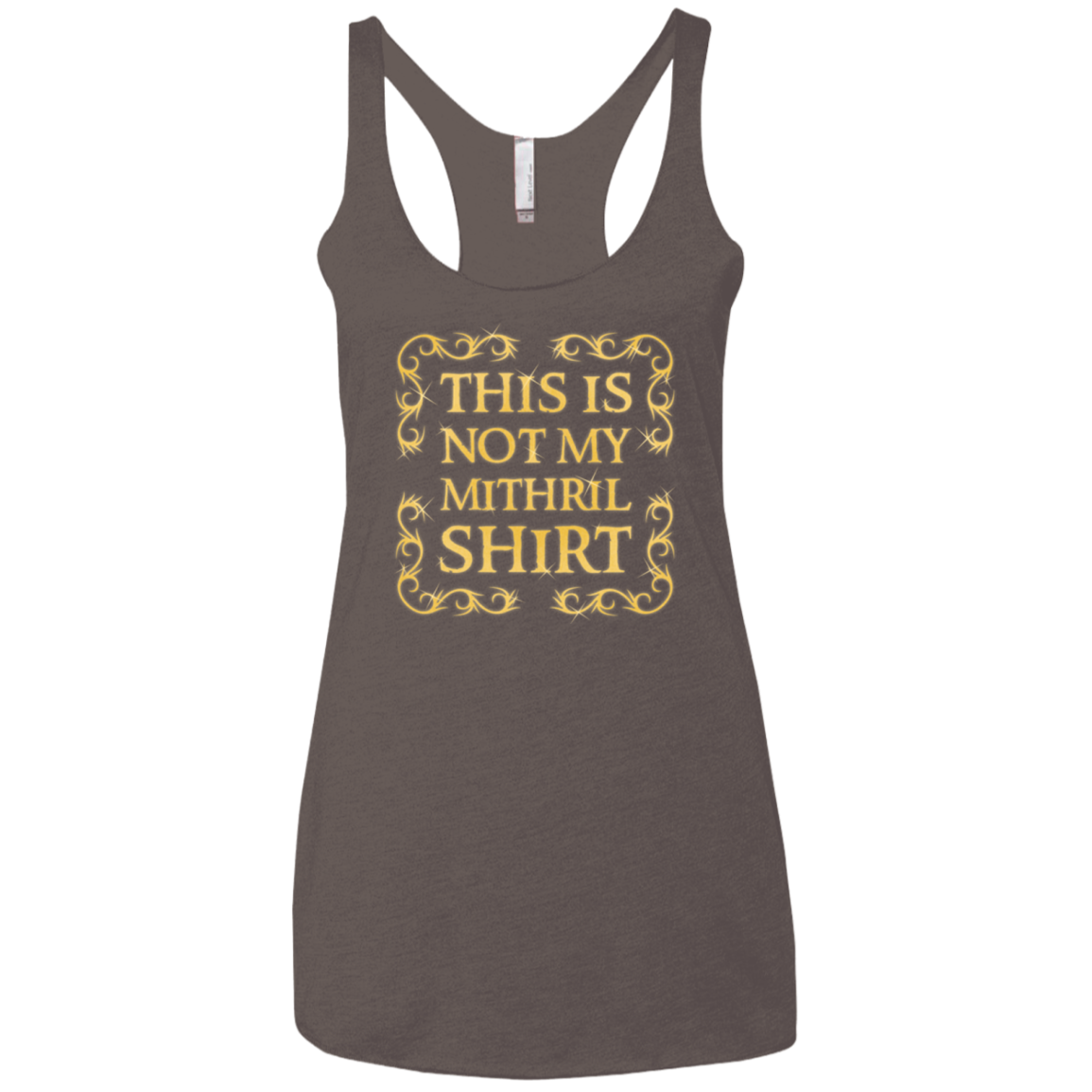 Not my shirt Women's Triblend Racerback Tank