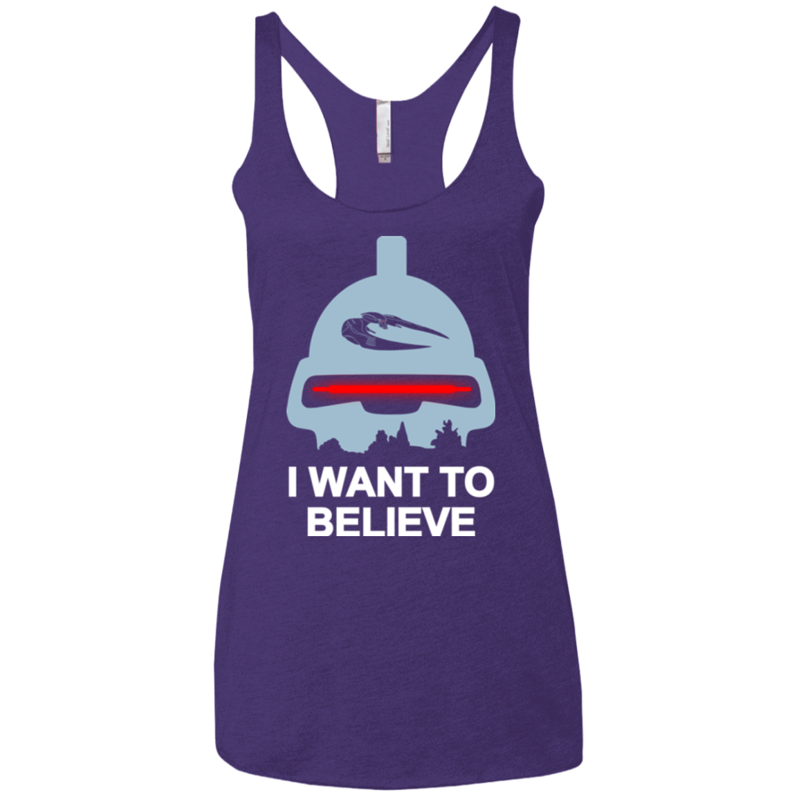 Believe in toasters Women's Triblend Racerback Tank