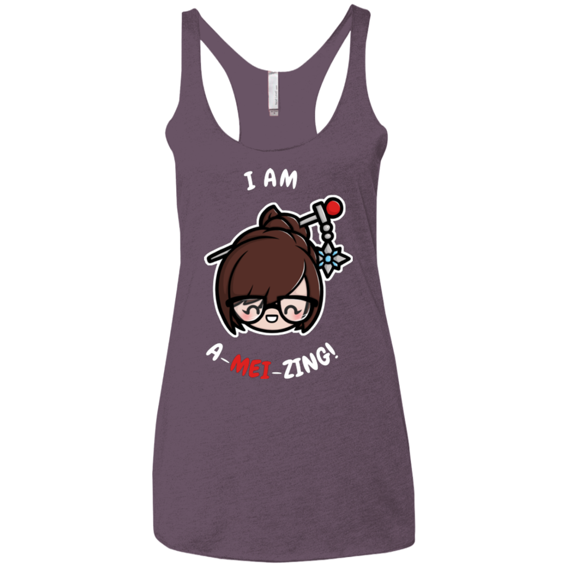 I Am A Mei Zing Women's Triblend Racerback Tank