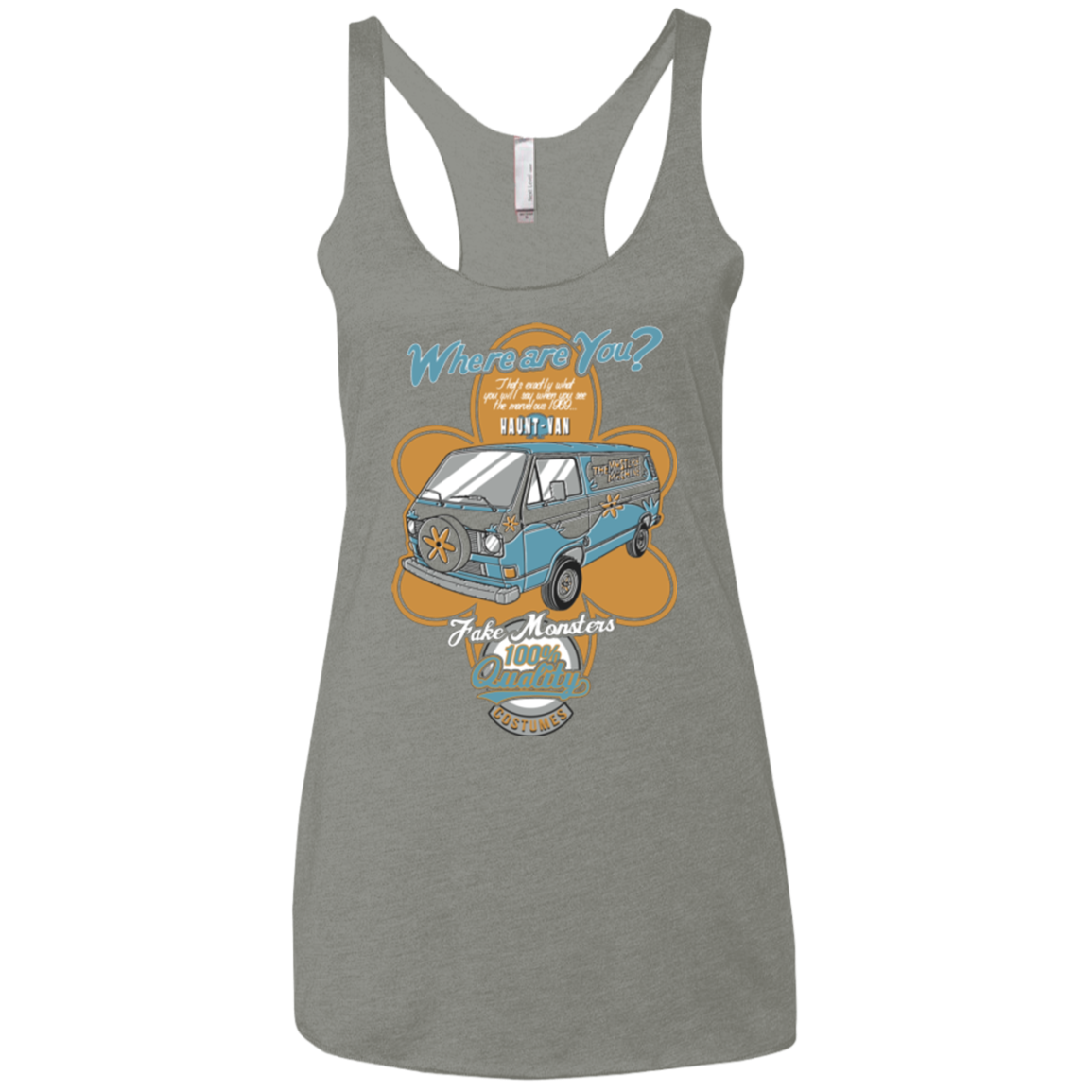 Haunt Van Women's Triblend Racerback Tank