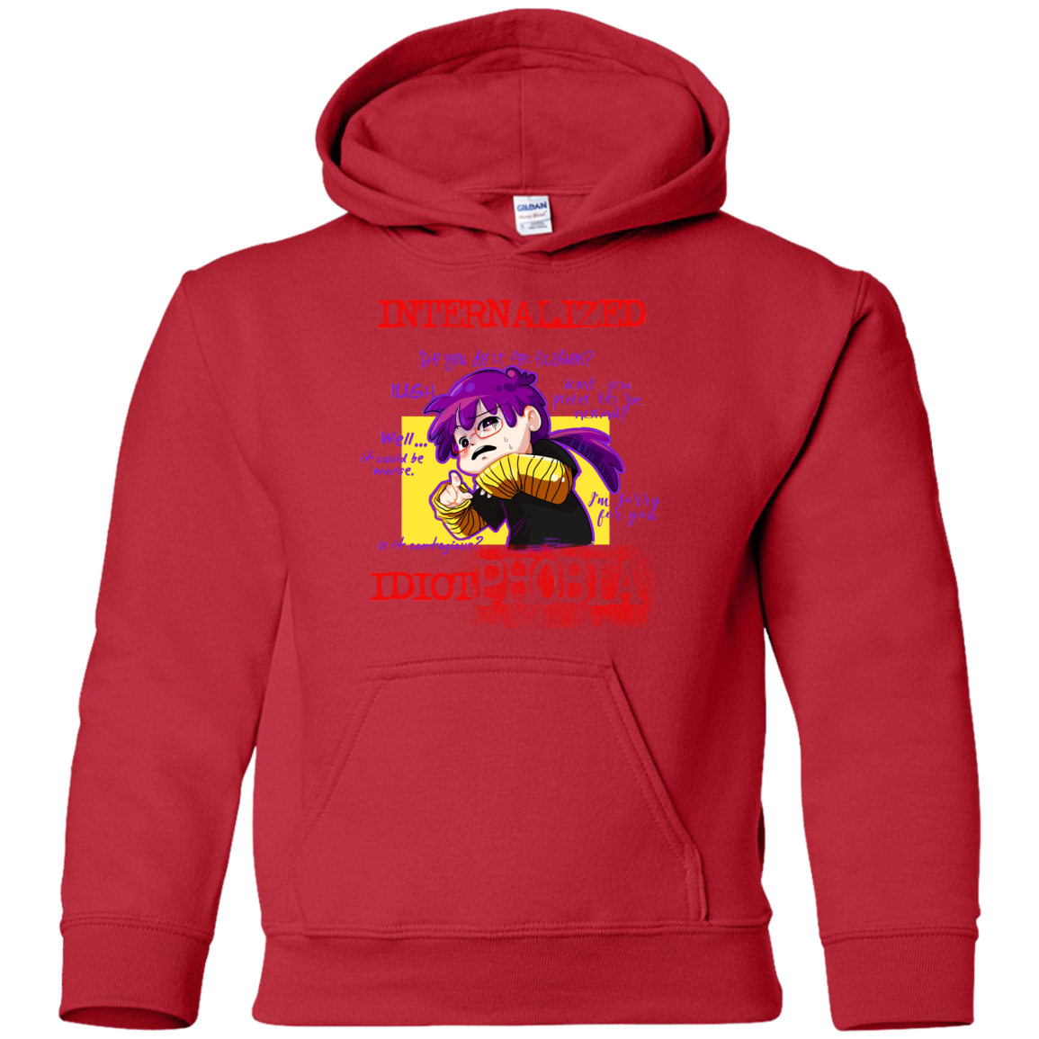 Idiot phobia Youth Hoodie
