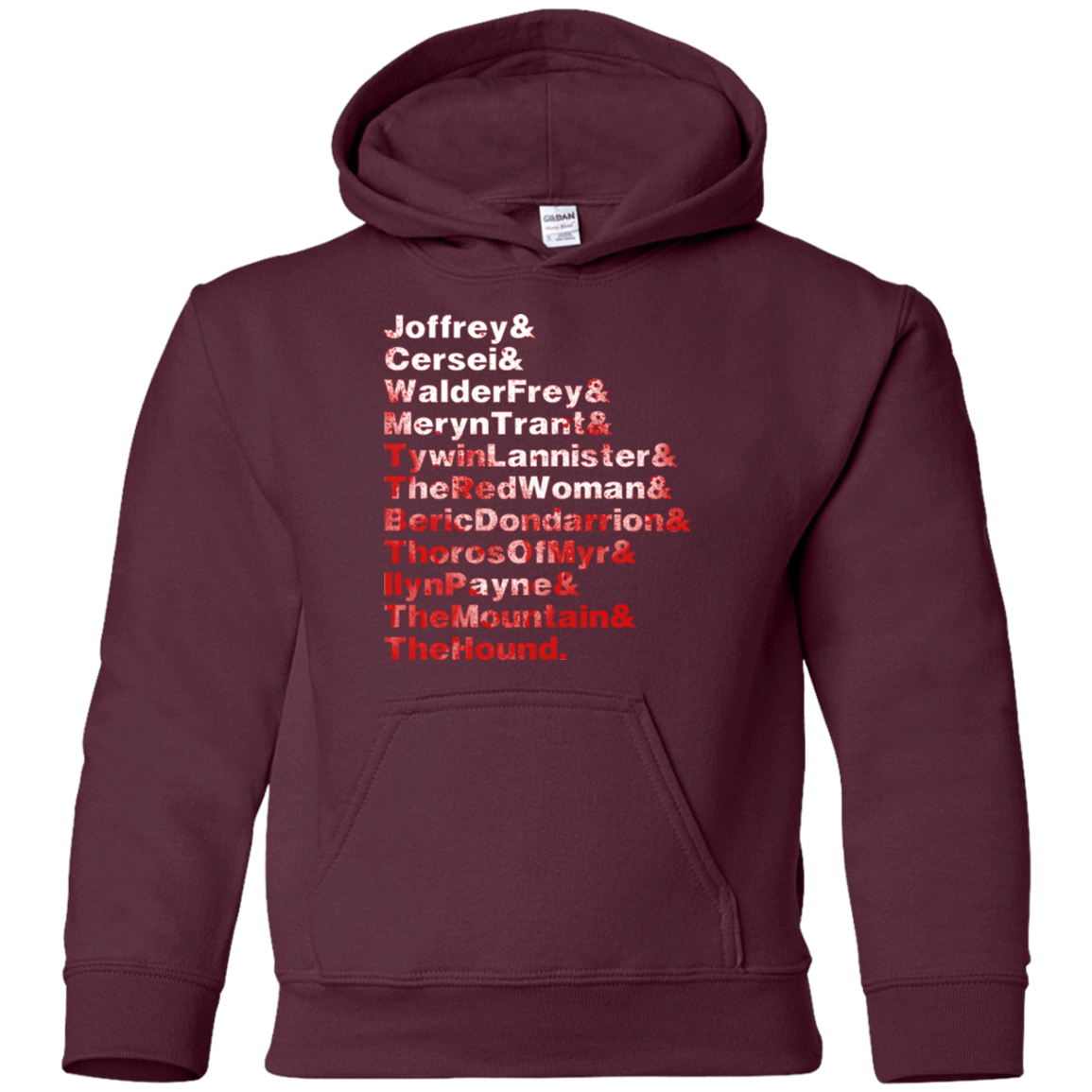 Aryas Kill List Youth Hoodie