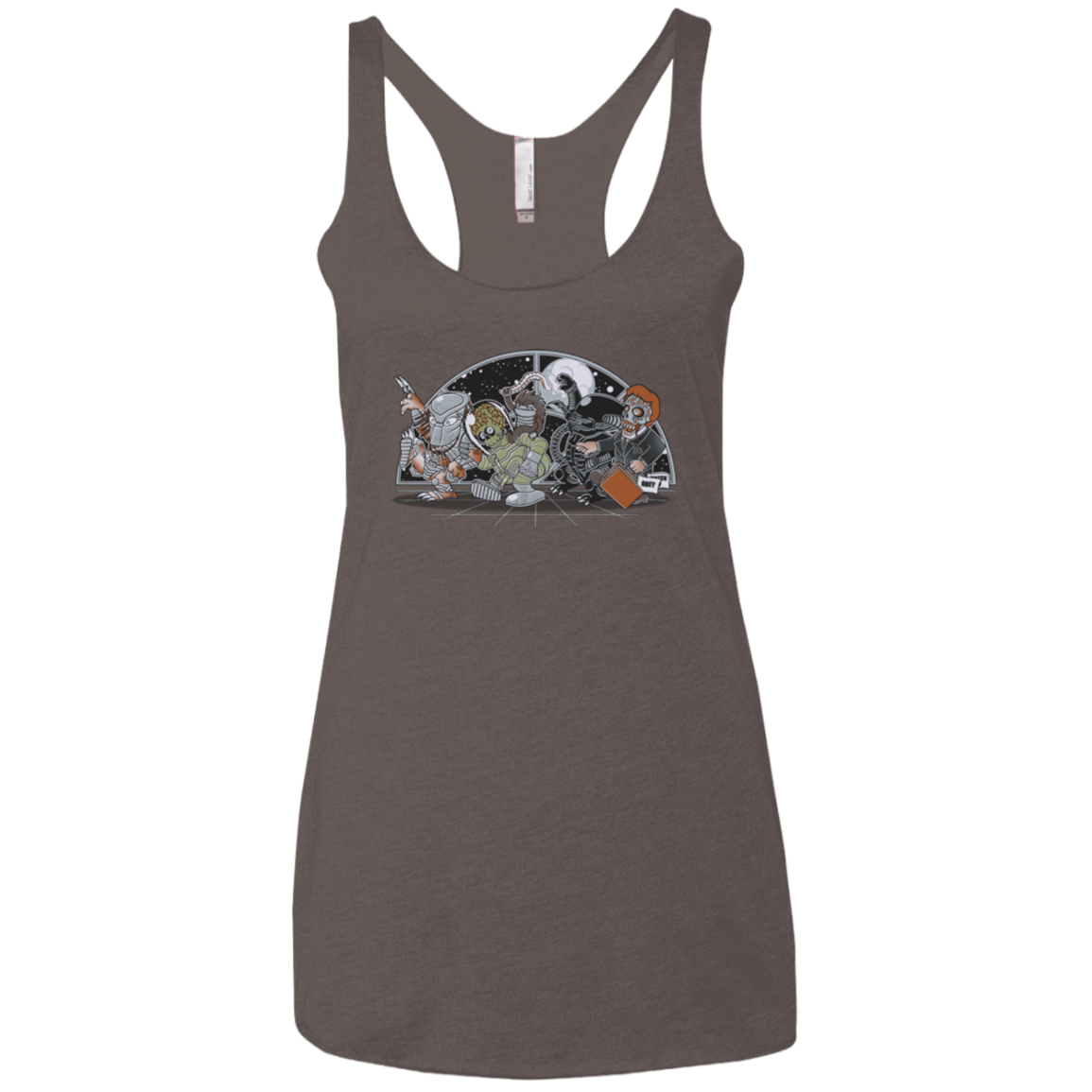Where The Nasty Aliens are Women's Triblend Racerback Tank
