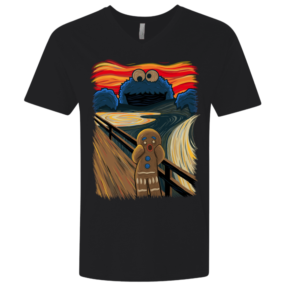 The Cookie Muncher Men's Premium V-Neck