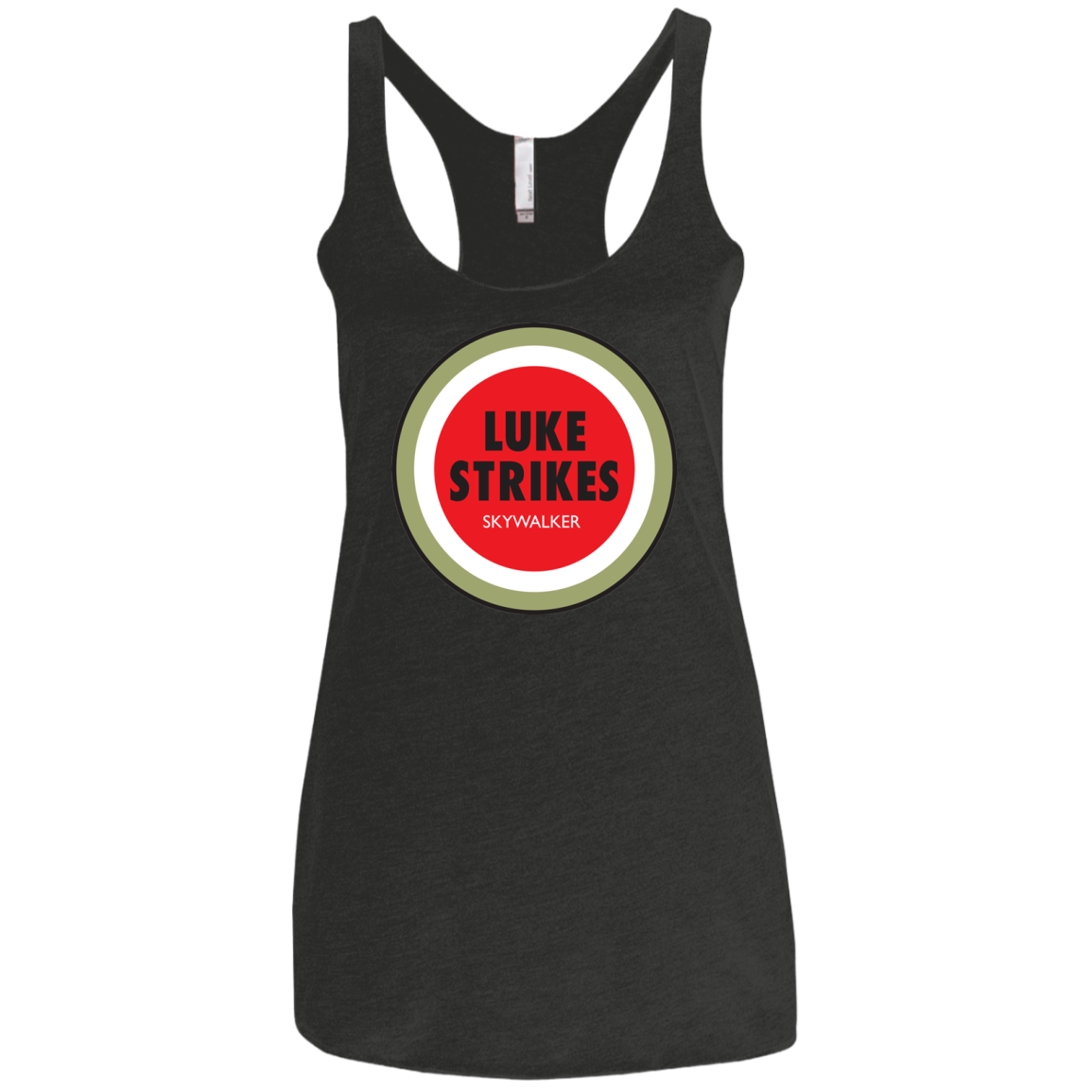 Luke Strikes Women's Triblend Racerback Tank