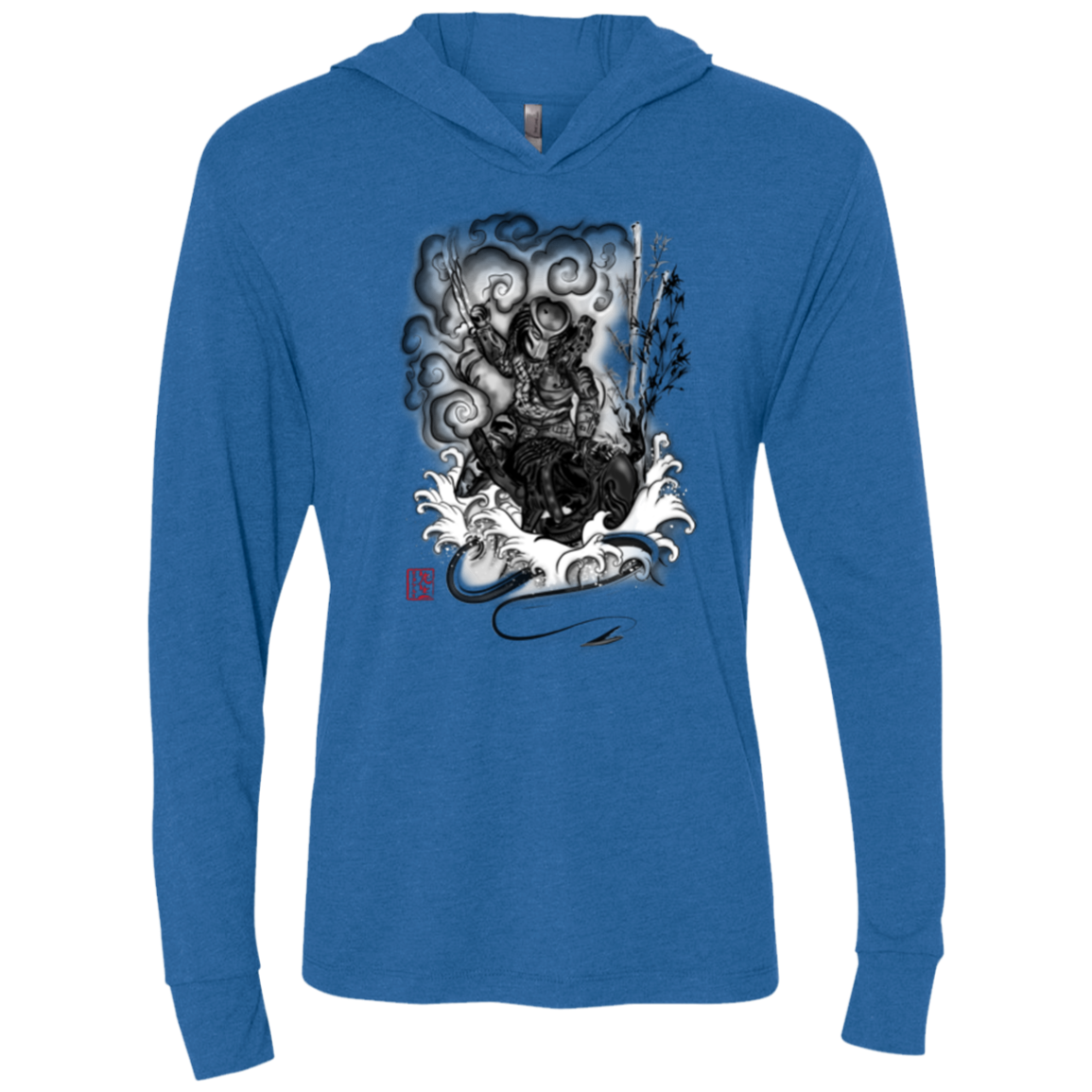 The hunter and the demon Triblend Long Sleeve Hoodie Tee