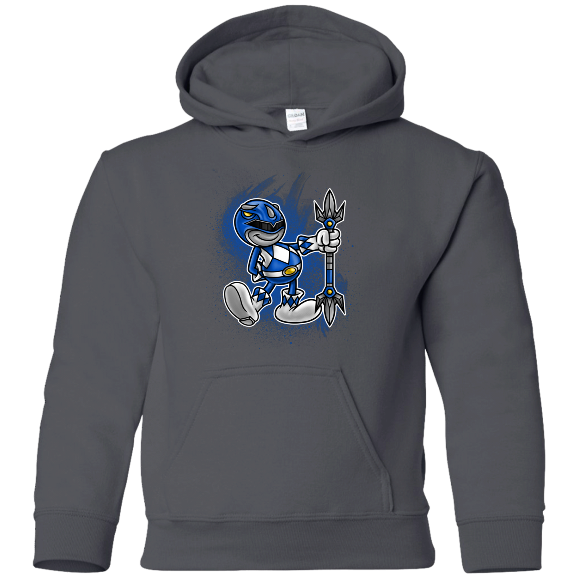 Blue Ranger Artwork Youth Hoodie