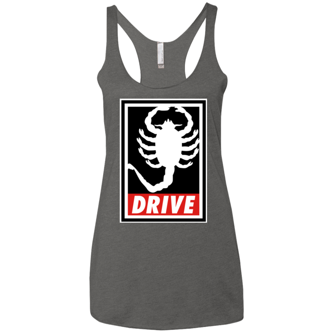 Obey and drive Women's Triblend Racerback Tank